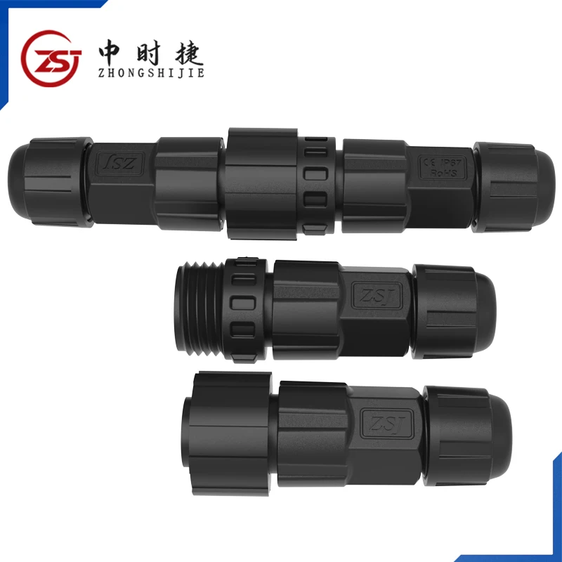 M16 Male and Female Pin Plug Rear Panel Flange Seat Welding Waterproof Connector