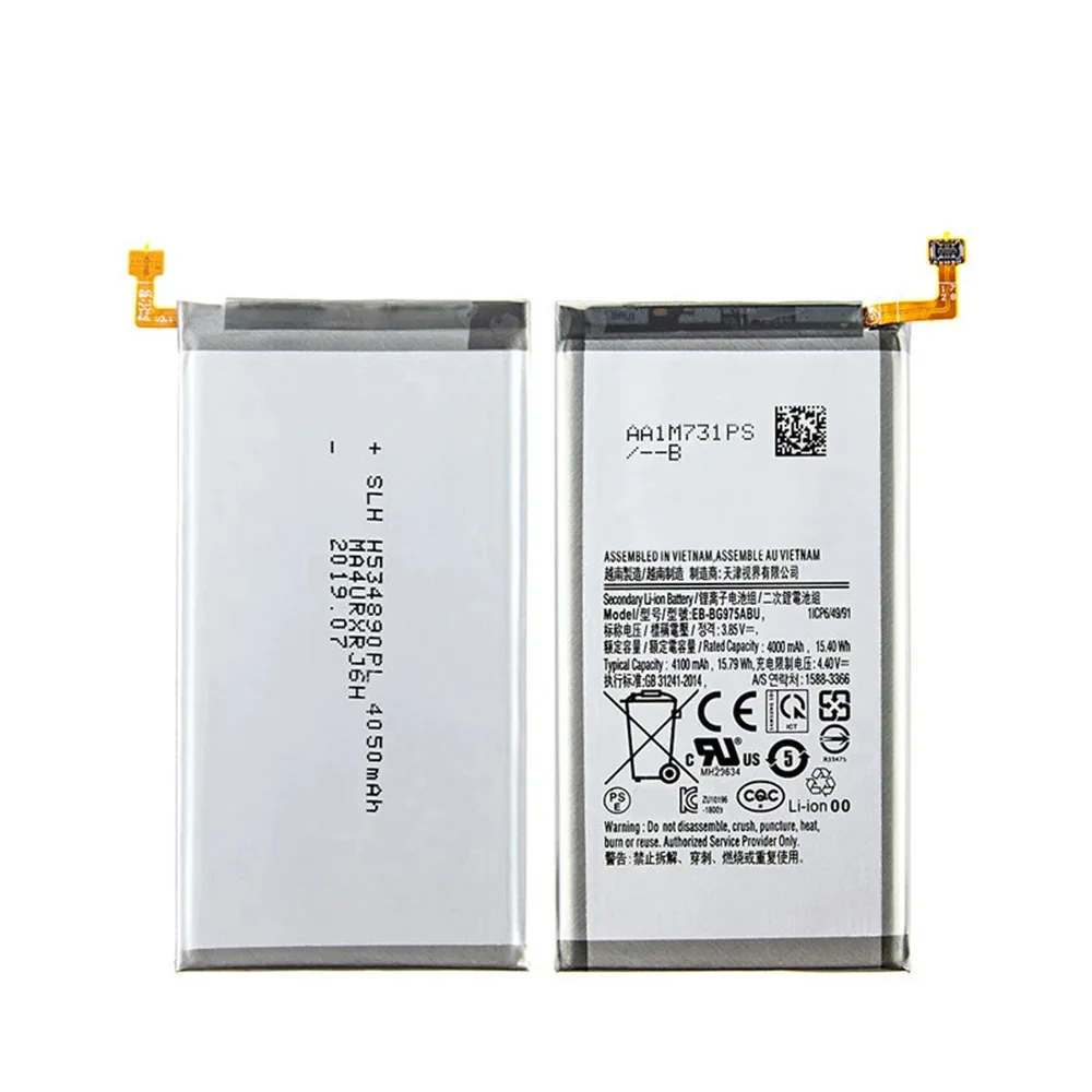 EB-BG975ABU 4100mAh Battery For Samsung Galaxy S10 Plus S10+ S10 Plus SM-G975F/DS SM-G975U/W G975 G975F G975U S10Plus Batteria