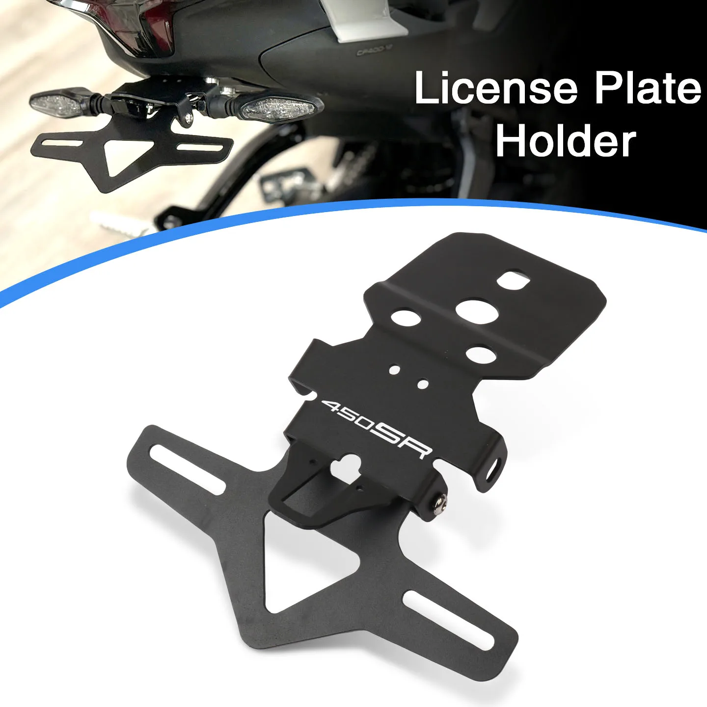 

Motorcycle Rear Tail Tidy Fender Eliminator Registration License Plate Holder Fit For 250SR 300SR 450SR 450NK 450SS 300SS