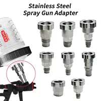 Adaptadores de conector de pulverizador de acero inoxidable Adaptadores de pistola de pulverización Adaptadores de copa de pistola de pulverización Varios tipos de conectores de pistola de pulverización