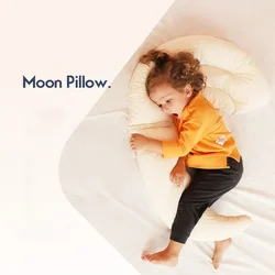 Infant Newborn Sleep Concave Cartoon Pillow Baby Moon Contour Memory Foam Leg Pillow Kids Pillow  Side Sleeper Knee Pillow