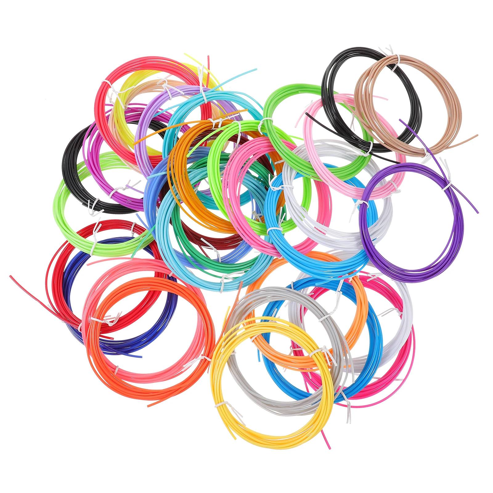 

30 шт. нить для печати ABS PCL, комплект проводов, низкотемпературная нить 1,75 мм, 3 м, 30 абс, цвет 1,75 мм для ручки для 3D-принтера