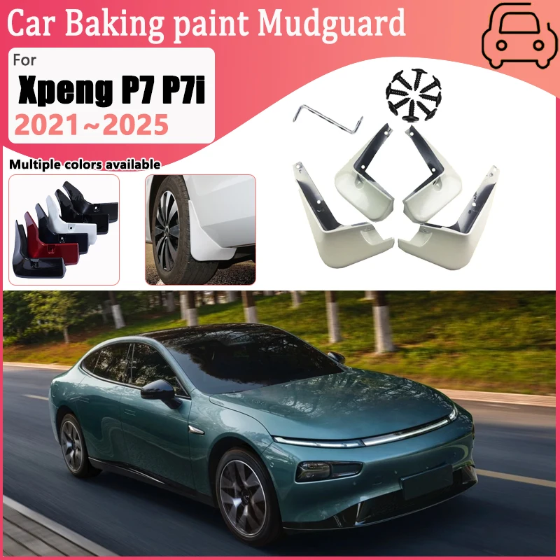 

Брызговики для Xpeng P7 P7i 2021 2022 2023 2024 2025 крыло переднего колеса, краска для выпечки, брызговики, автомобильные брызговики, аксессуары