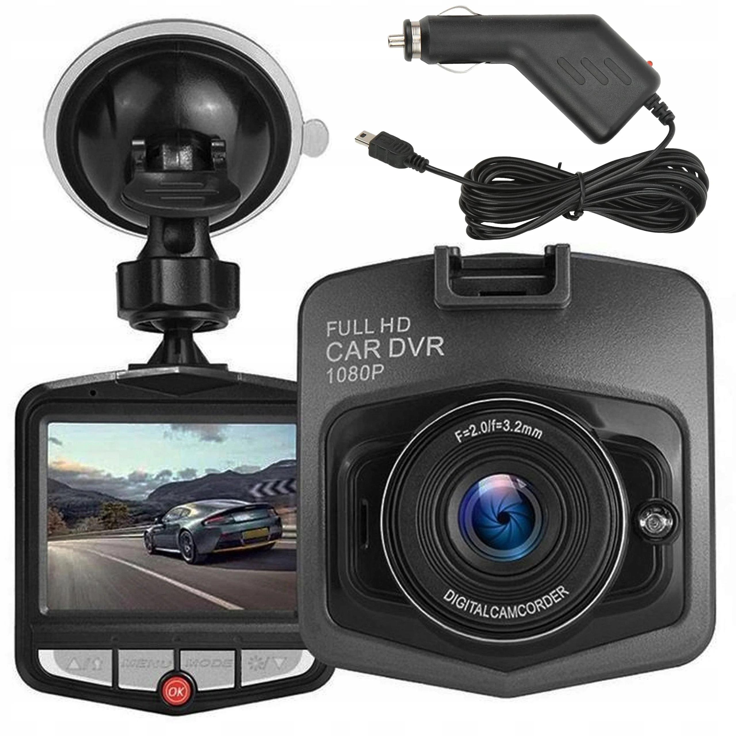 Auto Dashcam DVR met Bewegingssensor Nachtmodus Videorecorder Loop-opname Modern Praktisch Betrouwbaar Compact Strak Ontwerp Simpel Multifunctioneel Dagelijkse Auto Veiligheidsopname Oplossing Stevig