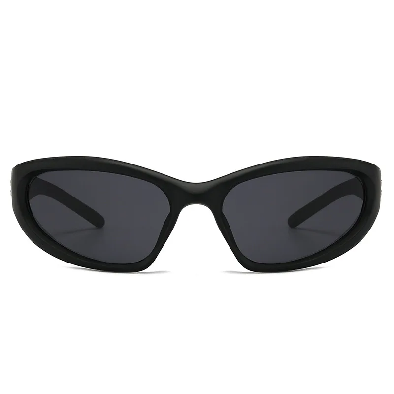Y2K Rainbow Cat Eye Sunglasses Women for Men Luxury Brand Designer Vintage Sun Glasses Punk Hip Hop Lady UV400