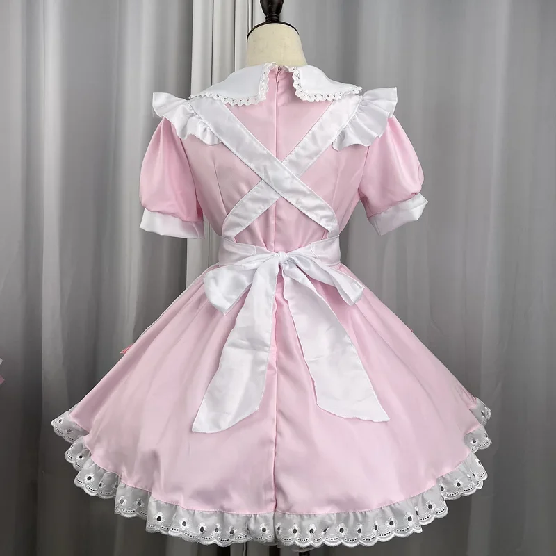 Robe Lolita Sexy Noire et Blanche pour Cosplay, Tenue de Servante, Tablier de ixd'Halloween, 303