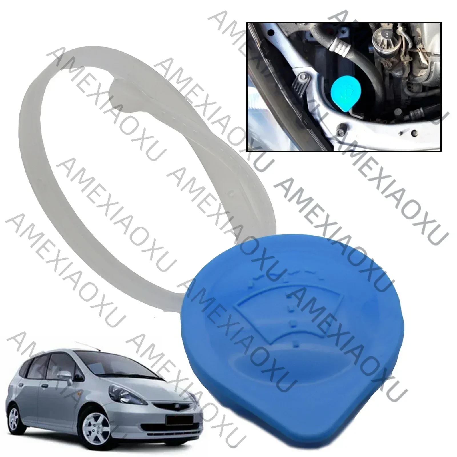 Loki J Car Windscreen Wiper Reservoir Washer Bottle Cap Replacement For Honda Fit Jazz MK1 Ruler 76802-SAG-H01 2005 2006 2007 20