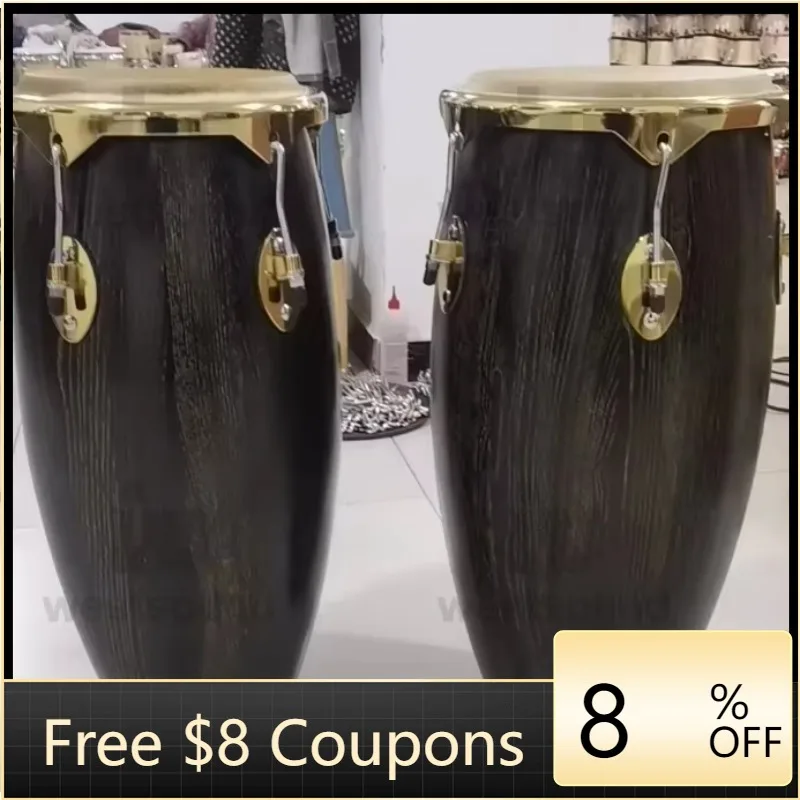 

STLF Wholesale/OEM/Factory Price Latin Percussion City Wood Congas Set and Stand Gold Parts