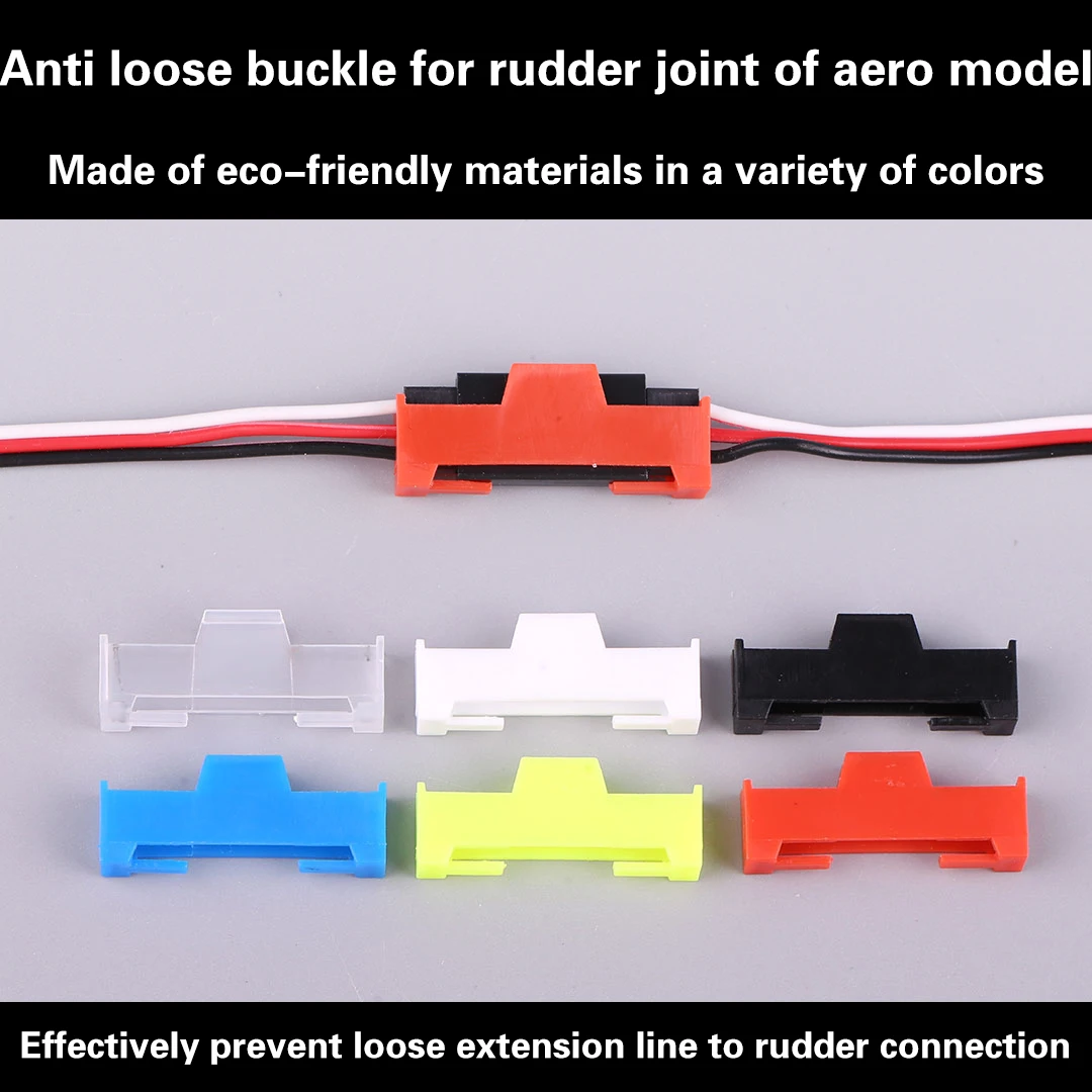 

10Pcs Servo Connector Plug Protector DuPont Head Anti Loosening Buckle for Aviation Model Servo