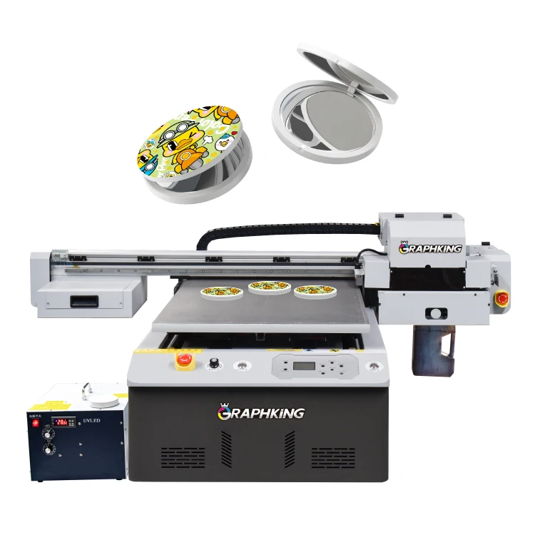 6090 UV Printer With XP600/i3200/i1600 Printhead 6090 UV Flatbed Printer Bottle Mug Pen Acrylic Glass Metal