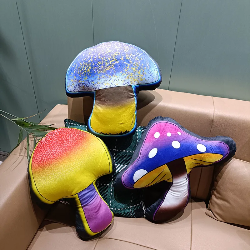 핫 할로윈 파티 플러시 장난감 귀여운 컬러풀 플러시 인형 버섯 호박 유령 무서운 플러시 베개 할로윈 룸 데코 선물