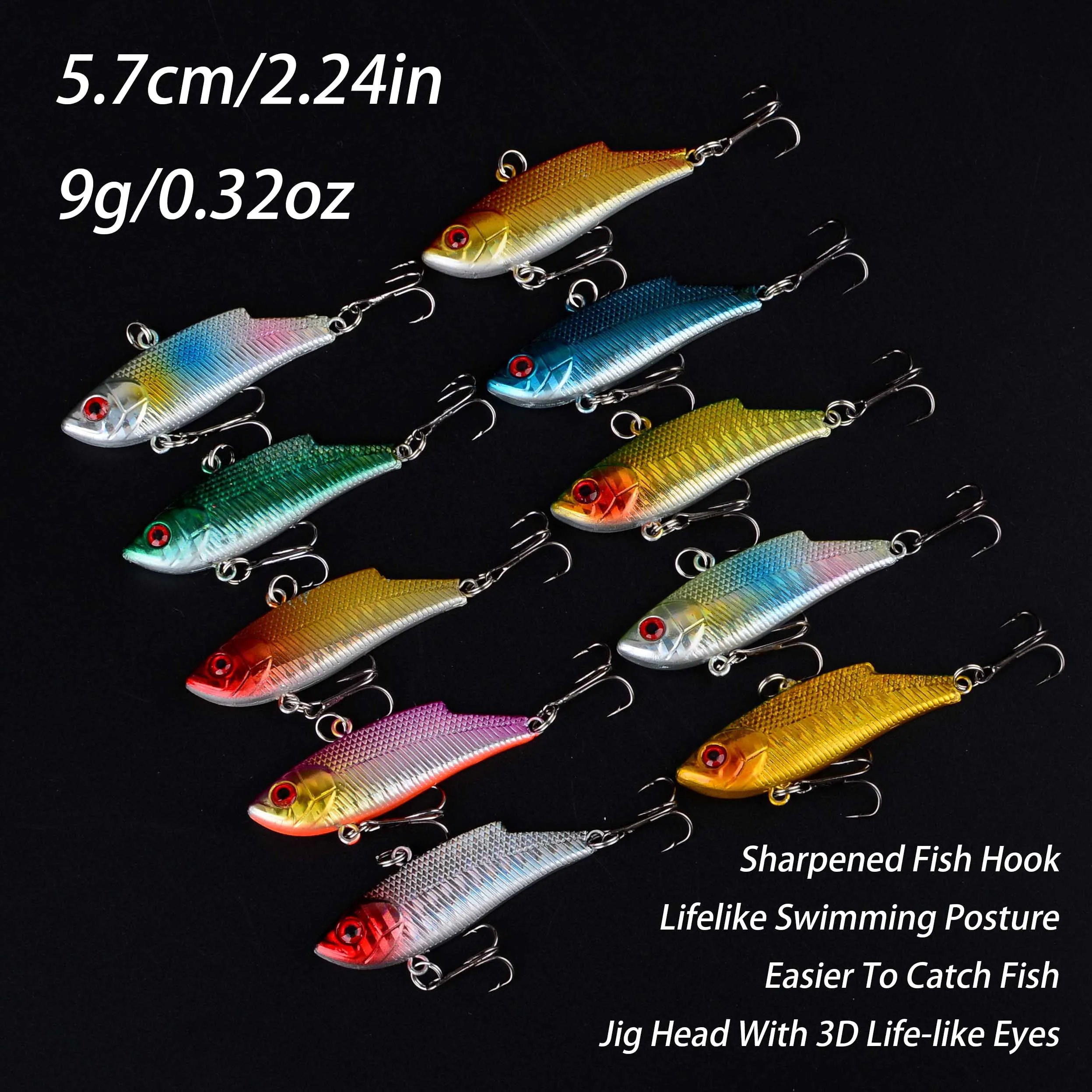 Señuelo VIB de invierno – Crankbait duro artificial - imagen 3