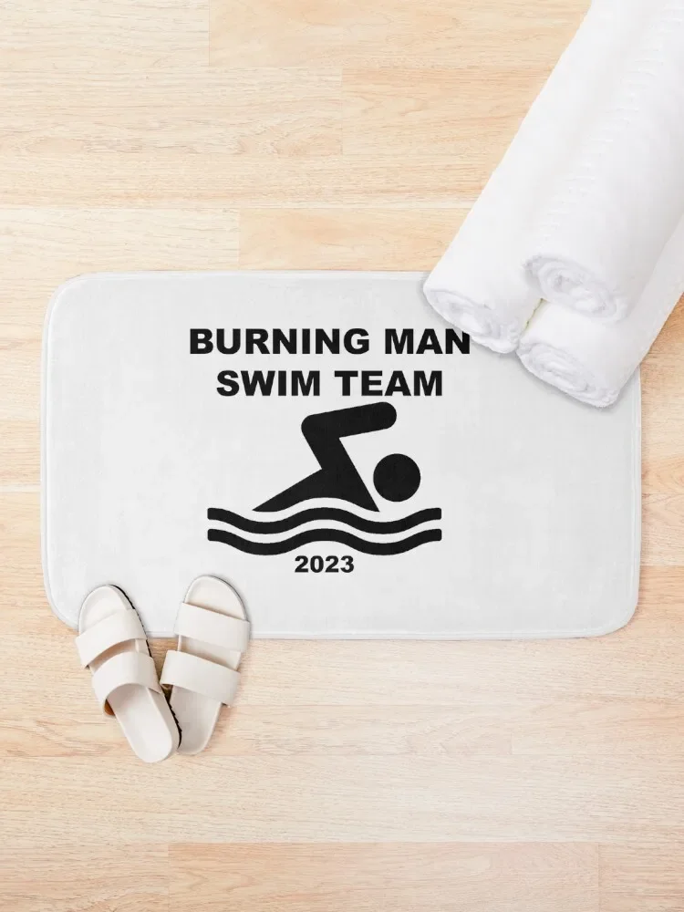 Burning Man Swim Team 2023 Bath Mat For Bathroom And Toilet Mats Bedroom Carpets For The Bathroom Bathroom Interior Mat