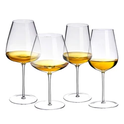 2PCS Ultra-thin Tasting And  Appreciation Goblets Collection Level Handmade Red Wine Glass Crystal Burgundy Bordeaux Goblet Art