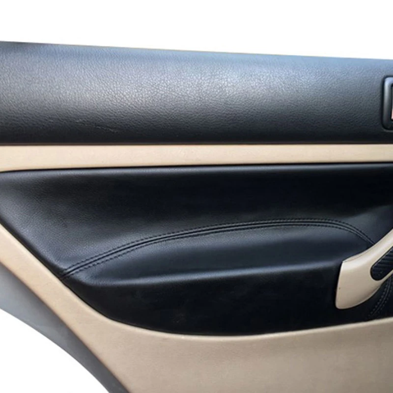 

4pcs Door Armrest Panel Cover Protective Trim For VW Golf 4 MK4 Jetta 1999-2005 ONLY 3 DOORS Car Microfiber Leather