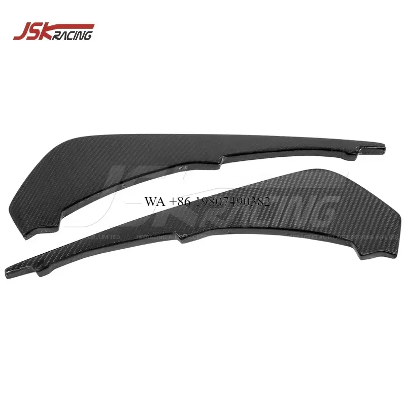 Wmwmnu Carbon Fiber Rear Diffuser Canards for 488 GTB Spider 2015-2018 Vorstein Style Body Kit Bumper Lip Spoiler