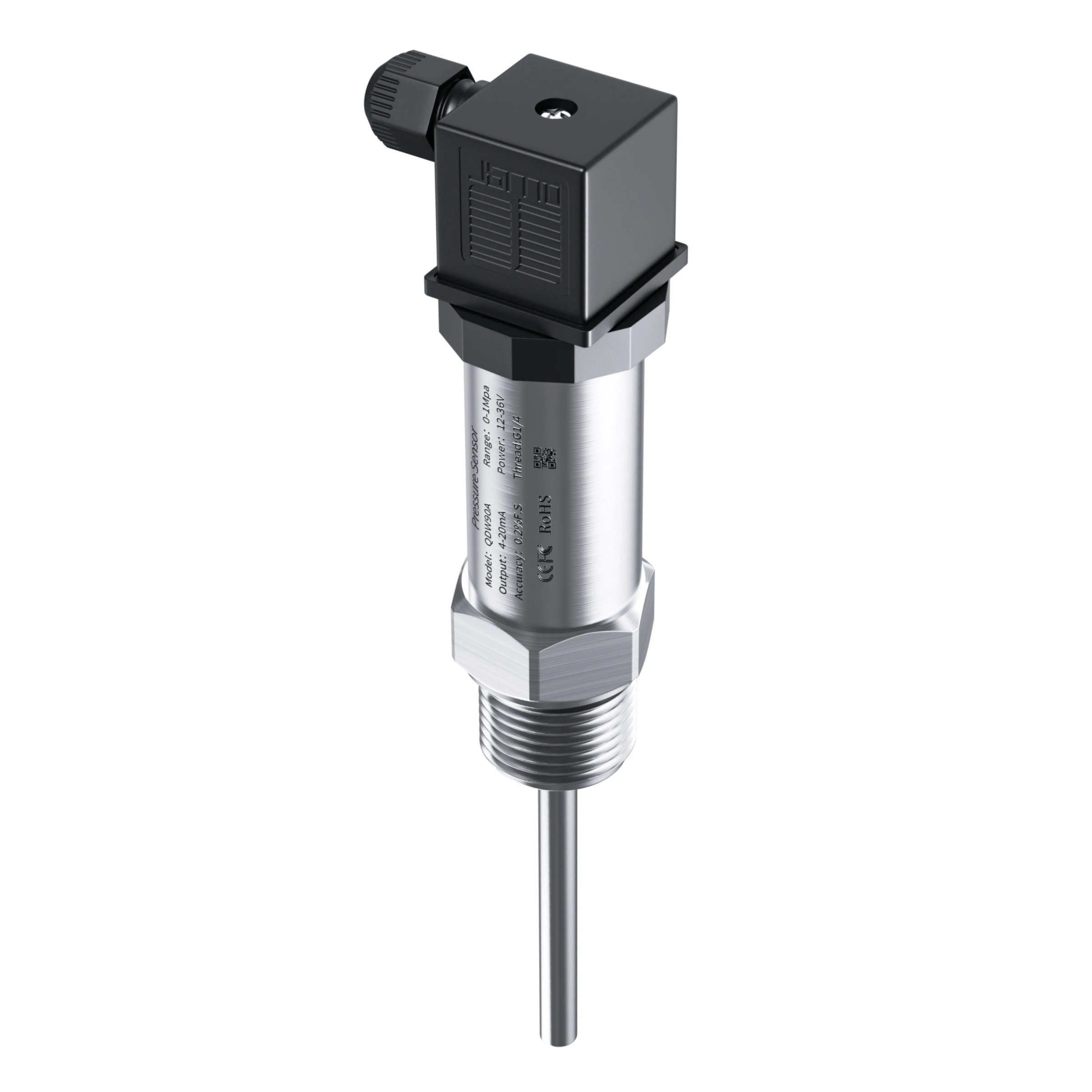 0-300C para RS485 4-20mA 0-10V M20 * 1.5 Transdutor de sinal de temperatura 100mm Comprimento da sonda PT100 Conversor de sensor de sinal de temperatura
