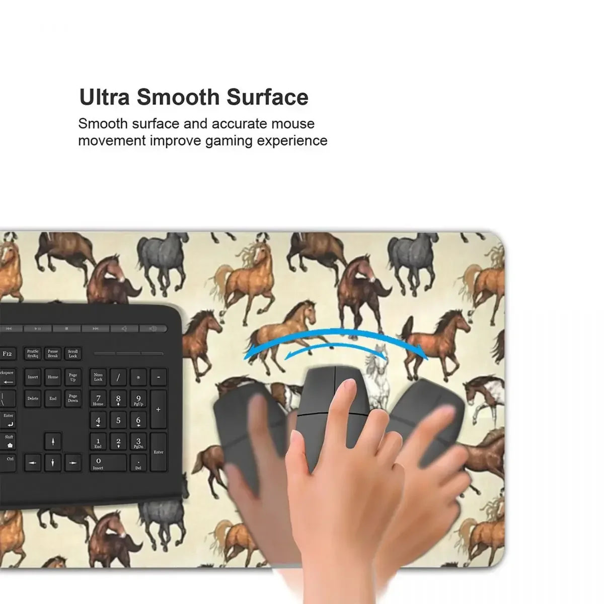 Pôr do sol cavalo padrão grande mouse pad teclado do computador mouse tapete gamer computador portátil tapete de mesa acessórios de escritório tapetes de mesa
