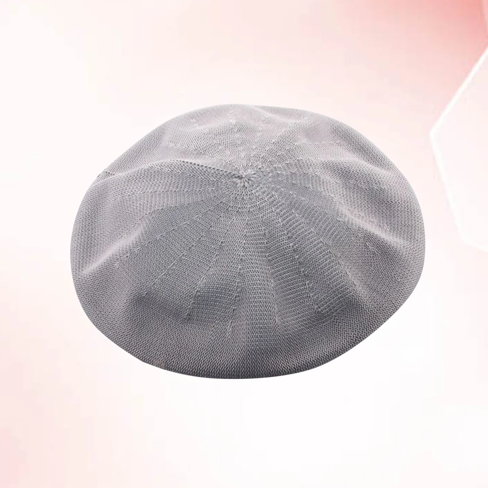 

Spring Summer Beret All-Match Sun Protection Hat Fashion Cap For Adults Lightweight Portable Warm Grey