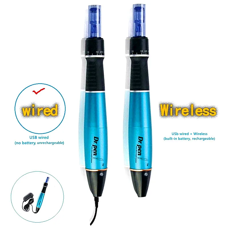 Dr Pen Ultima A1 Wireless Derma Pen with 12Pcs Cartidges Kit Microneedling Pen Auto Micro Needles Mesotherapy Skin Care Device