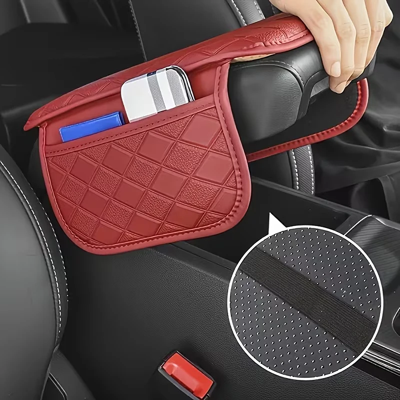 Universal Non-Slip Car Armrest Box Booster Pad - High-Grade Memory Foam Elbow Support Armrest Mat with Storage Function