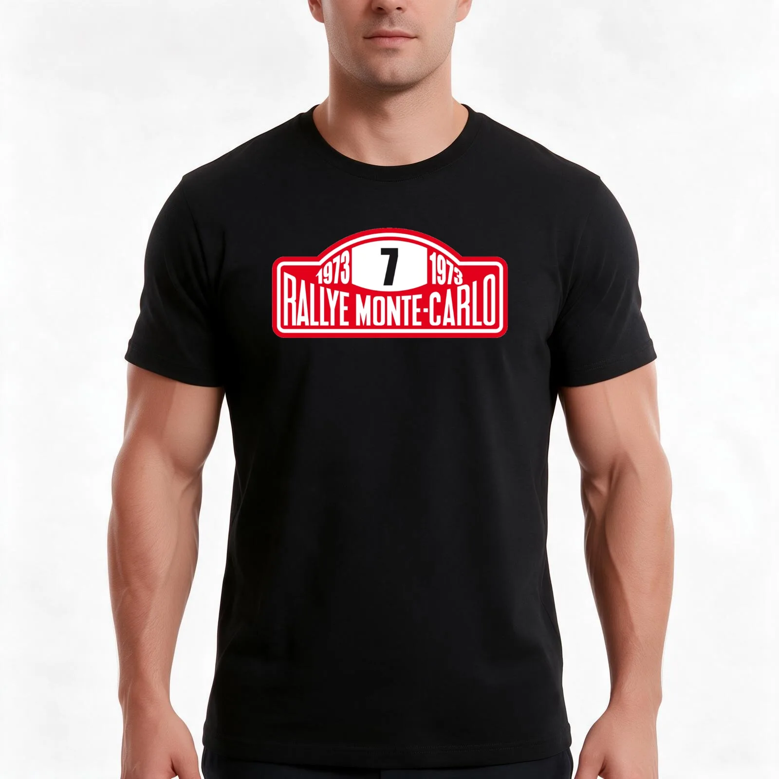 Monte Carlo Rally T-Shirt Summer Casual Cotton Tee Oversized Streetwear Tops Vintage Graphic Print Loose Fit Short Sleeve