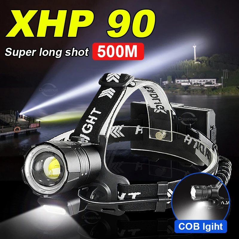 

Super Bright Head Lamp Portable Rechargeable Led Lamp Waterproof Zoom Head Lantern Durable Outdoor Headlamp Multifunction Lamps