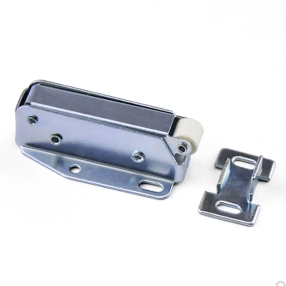 1 Stuks Loft Deur Springveer Luik Push Latch Auto Lente Koudgewalst Stalen Touch Latch Push Latch Zolder Kast Lock Hardware