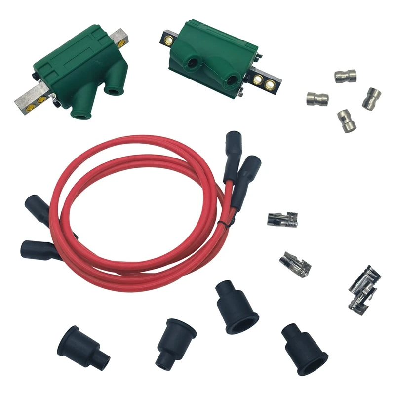 

Dyna Ignition Coils Replacement Parts 3 Ohm Dual Output DC1-1 Wires DW-300 For Suzuki GSXR 750