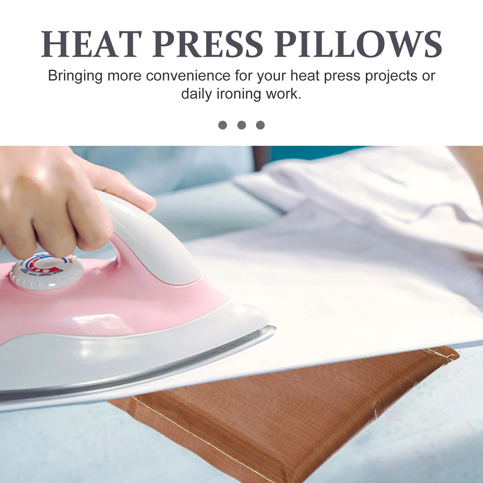 

Heat Press Pillow Set 6x8 Inches Heat Resistant Reusable Ironing Mat Craft Supplies Transfer Tools Foldable Pillows Non Stick