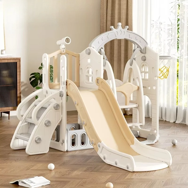 Baby Toys Play House Playroom Children's Playground  Indoor Equipment Plastic Set Swing and Slides for Kids
