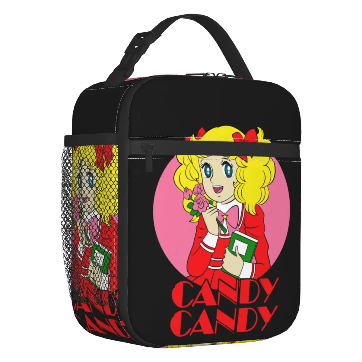 

Kawaii Girl Candy Candy Insulated Lunch Bags for Women Anime Japan Portable Thermal Cooler Bento Box School
