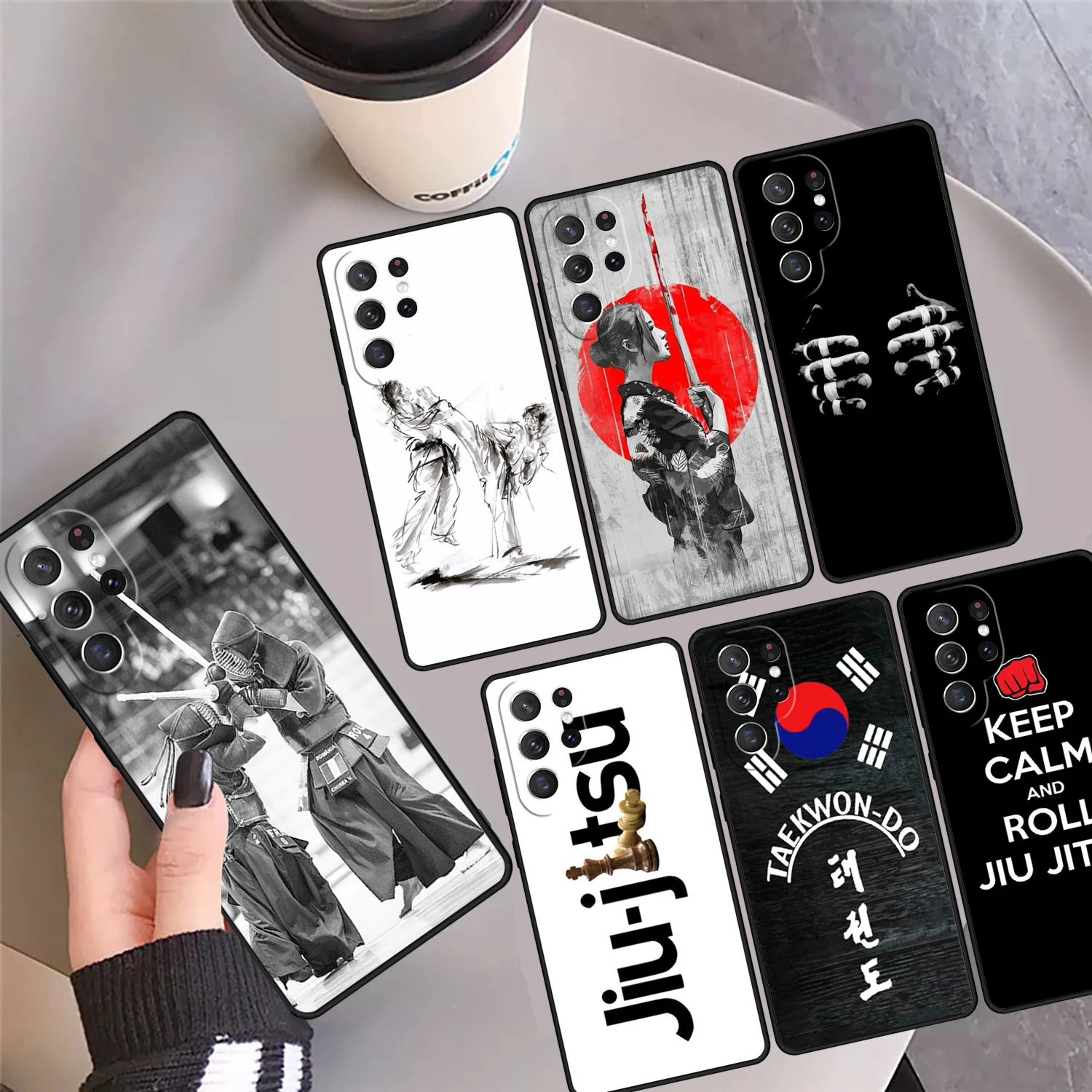

BJJ Brazilian Jiu Jitsu Art Phone Case Cover For Samsung Galaxy S24 S25 Ultra S23 S22 Plus S21 FE S20 Note 10 20 Pro