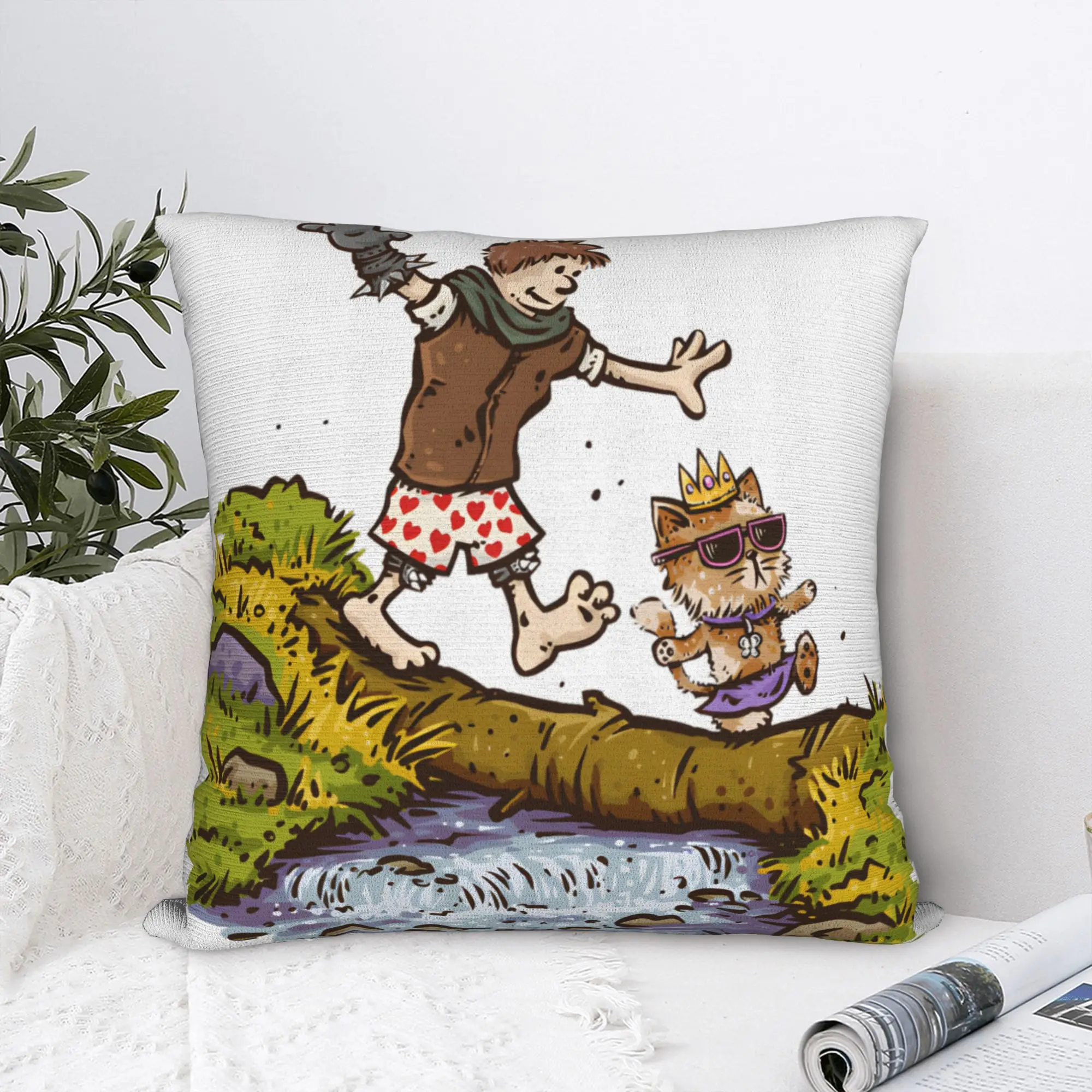 Home Decorations Carl And The Princess Donut and Mongo Dungeon Crawler Carl  Pillowcase Accessories  Pillow Covers