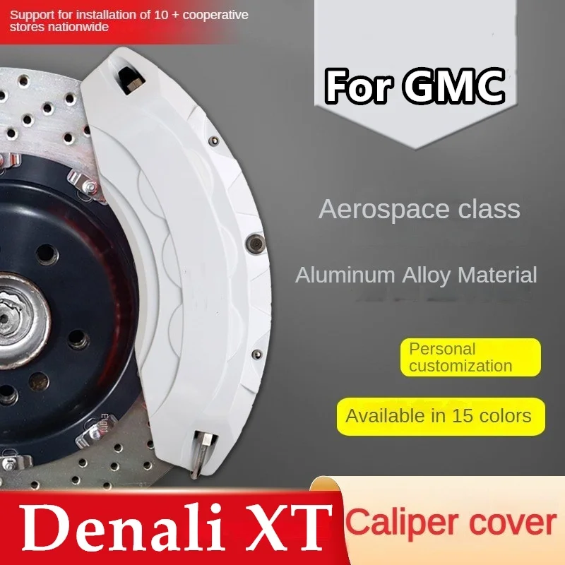 For GMC Denali XT Car Brake Caliper Cover Front Rear 3D Aluminum Metal Kit Fit 2007 2008 2009 2010