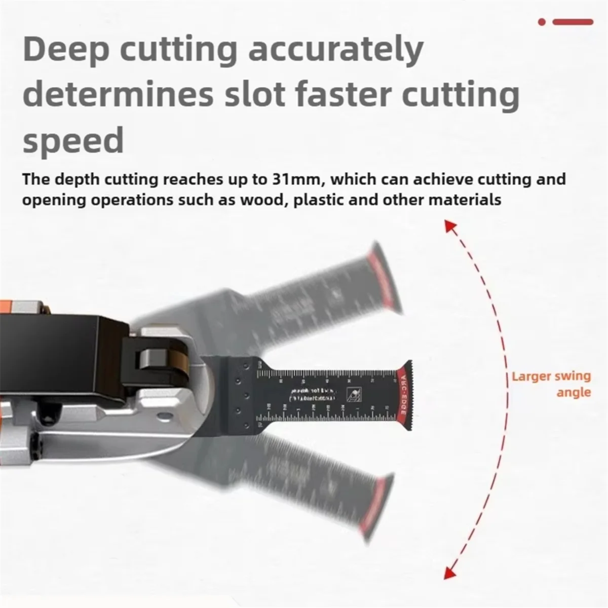 BAAQ 10 шт. осциллирующие пильные полотна, многофункциональные биметаллические многофункциональные полотна с изогнутыми краями, японское полотно с зубьями