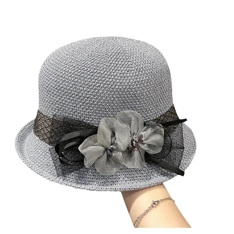 2025 وصول جديد! قبعة شمس نسائية صيفية بحافة ملفوفة |   دلو مزين بزهرة الأورجانزا |   وعاء قصير الحافة وقش