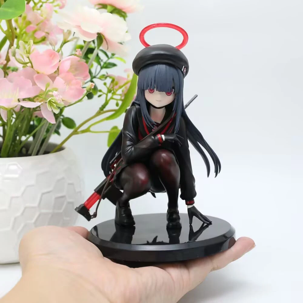 Figurine d'action de dessin animé Mob Chan, archives bleues, jeu de pose accroupie, Statue Bishoujo Gk, modèle de coque d'ordinateur, décoration, cadeaux d'anniversaire
