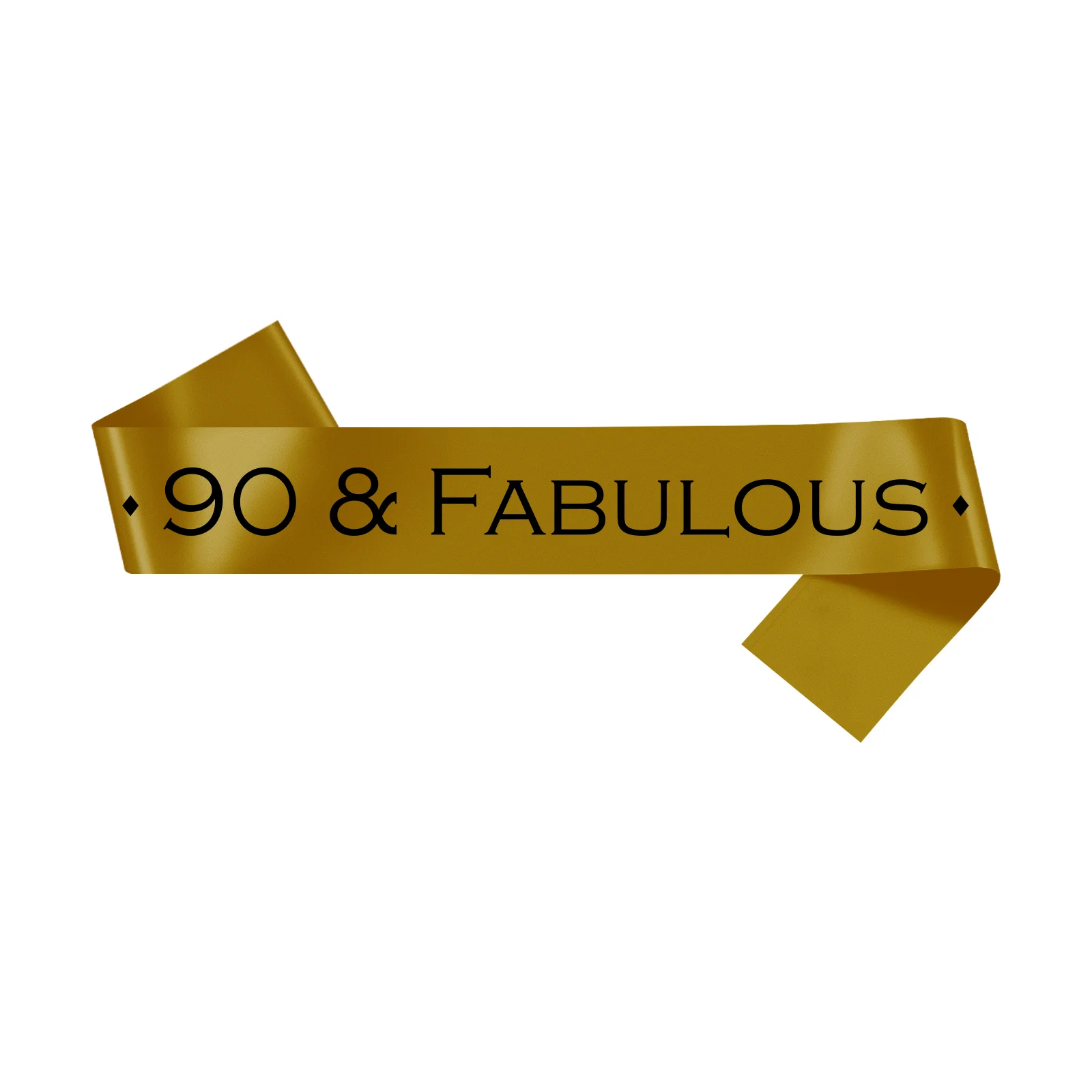 90 & Fabulous Birthday Sash Happy 90th Birthday Party Decoration Party Favors for Men and Women