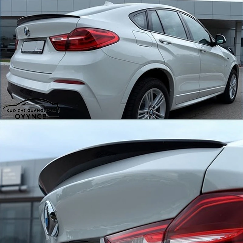 

P style for BMW X4 F26 2014 - 2018 Rear Trunk Boot Lip Spoiler Wing Carbon Fiber Car Rear Trunk Wing Spoiler