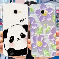 For Samsung Galaxy J4 Plus 2018 Case Samsung J4+ J4 Core J 4 J4Core Elegant Flower Butterfly Painted Soft Silicone Phone Cases