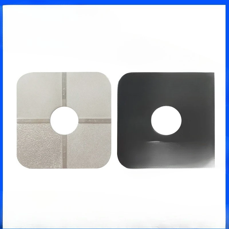 Surface roughness comparison sample Sa2.5 grade sandblasting SA3 grade shot blasting