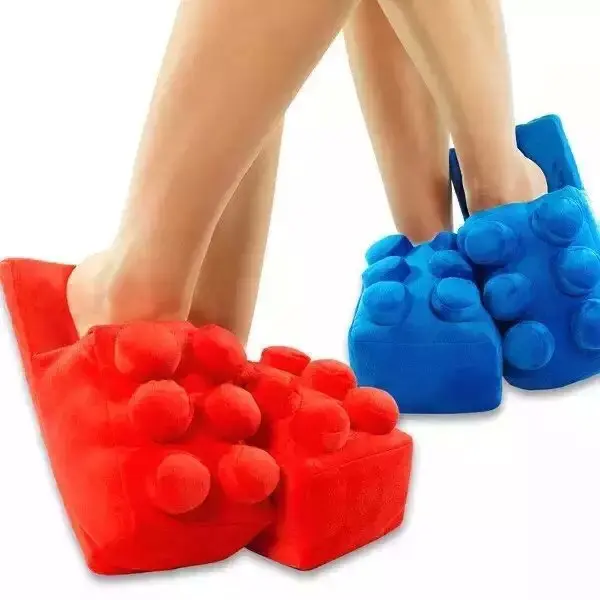Warm Brick Slipper Women House Winter Plush Contton Indoor Funny Fuzzy Floor Home Room Shoes Flat Thermal Creative Men Female view 5