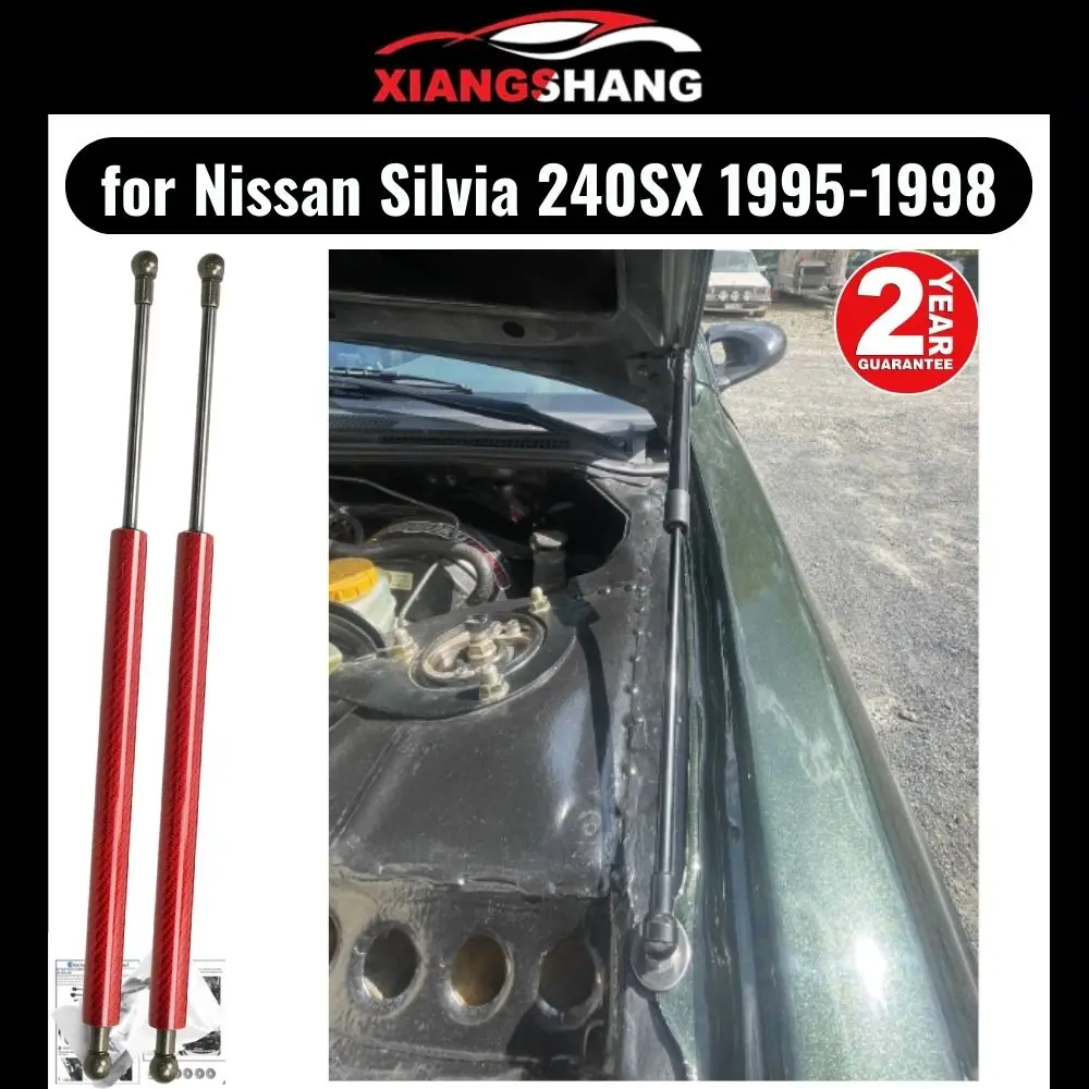 Hood Damper for Nissan Silvia S14 240SX 1995-1998 Gas Strut Lift Support Front Bonnet Modify