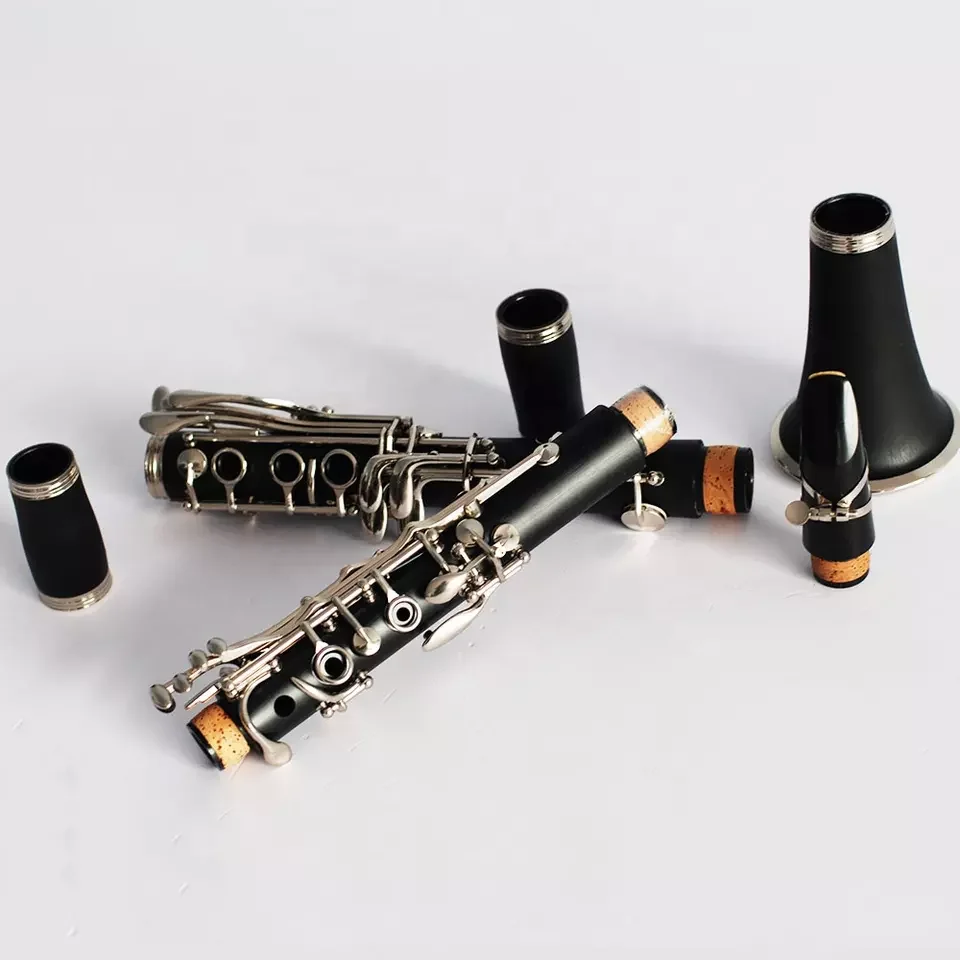 

Wholesale Hard rubber nickel plated 18 key Bb clarinet