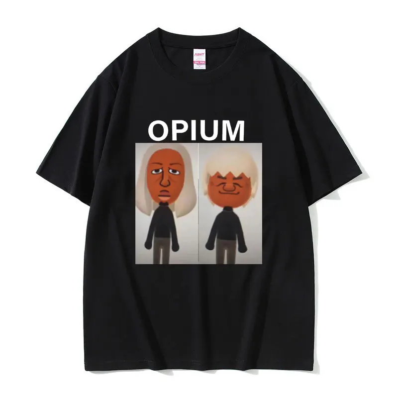 OPIUM Ken Carson Destroy Lonely T-shirts Funny Wii Characters Meme T Shirts Men Cartoon Joke Humor Tshirt Male Oversized Tees