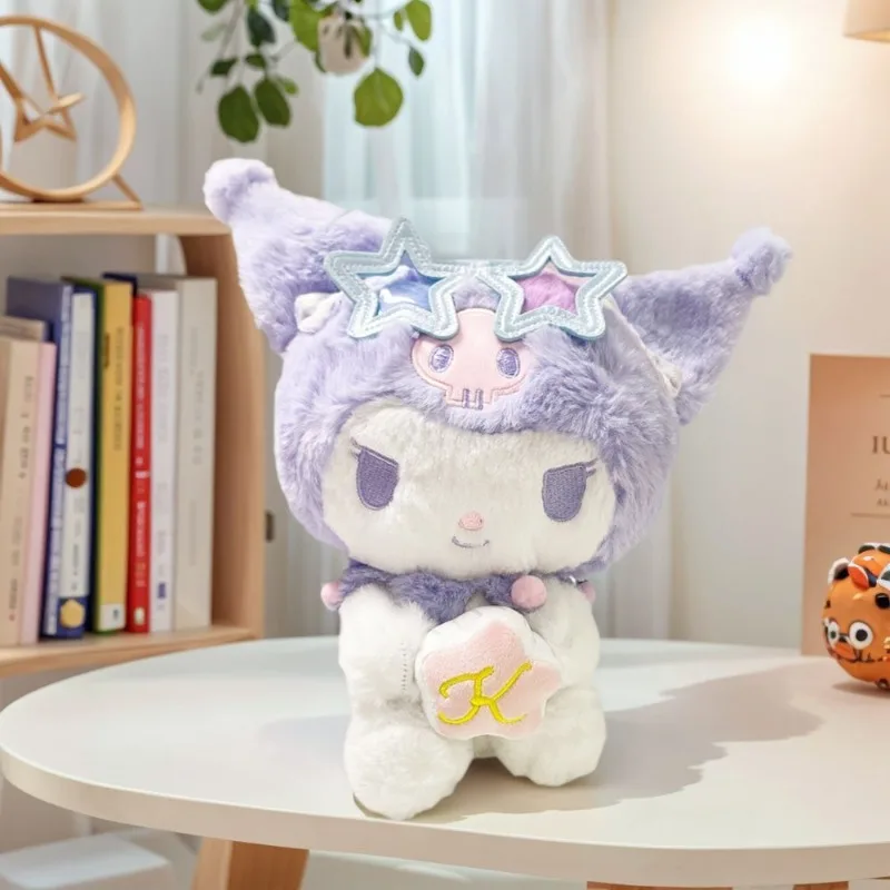

Kawaii Kuromi Sanrio Children Lovely Cartoon Plush Toys Student Dormitory Decor Doll Hold Pillow Christmas Gifts for Girls