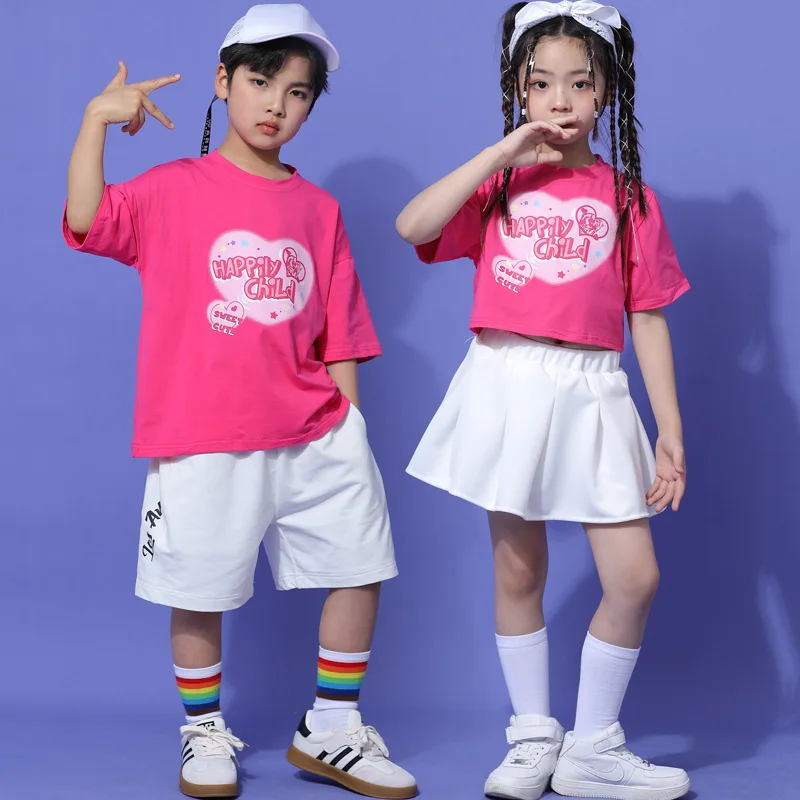 Children's Cheerleading Costume Games Opening Ceremony Costume Boys and Girls Hip Hop Street Dance Girls Jazz Dance suit