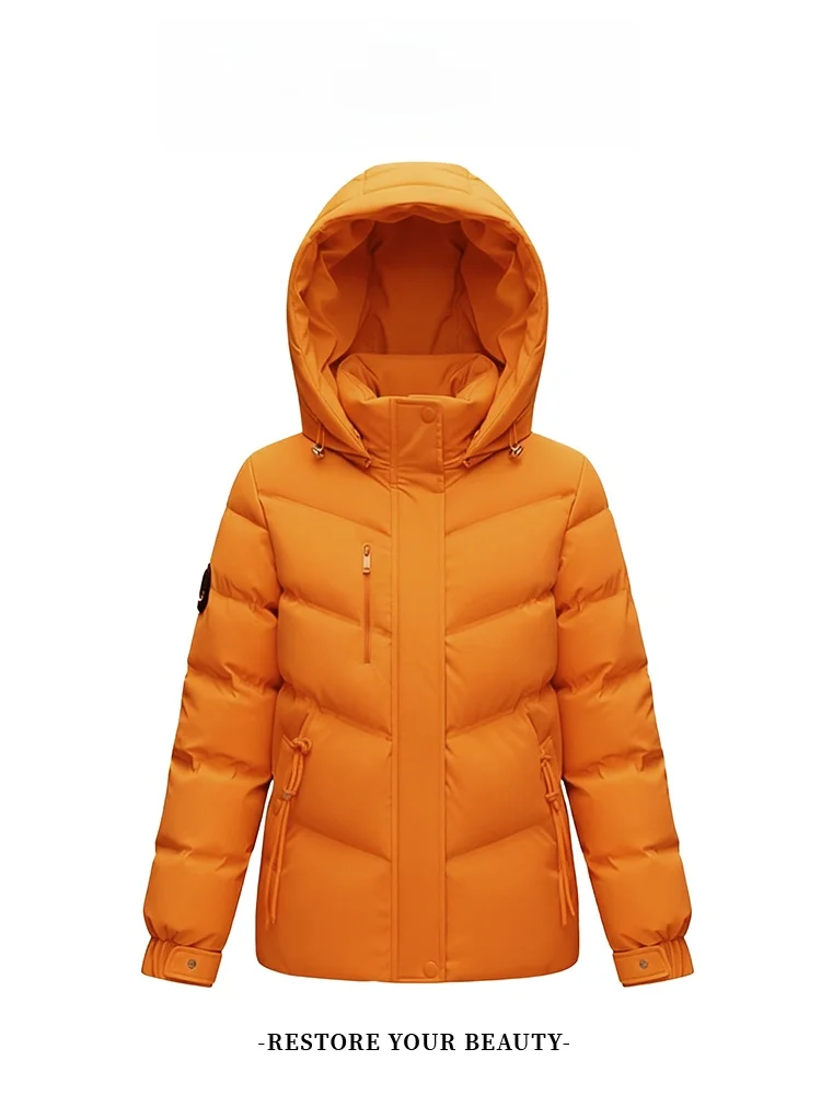 

Women's down Cotton Jaet Winter New Loose Thiened Fce Lined Hooded Coat Unique Super Beautiful Warm Outerwear