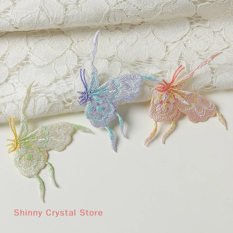 رائعة الصينية التقليدية الفن فراشة شارة مطرّزة شيونغسام هانفو حقيبة ملابس DIY بها بنفسك الديكور الكي للملابس